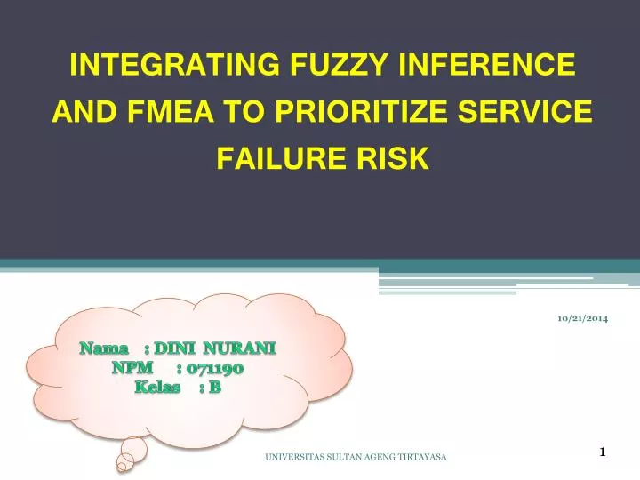 integrating fuzzy inference and fmea to prioritize service failure risk