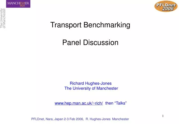 transport benchmarking panel discussion