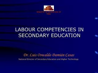 LABOUR COMPETENCIES IN SECONDARY EDUCATION