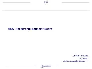 rbs readership behavior score