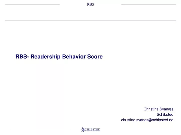 rbs readership behavior score