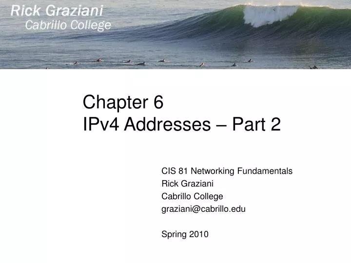 chapter 6 ipv4 addresses part 2