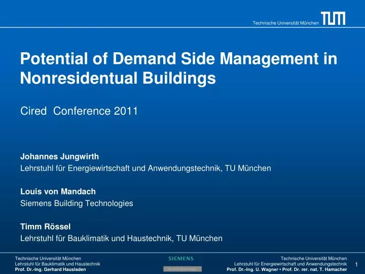 potential of demand side management in nonresidentual buildings