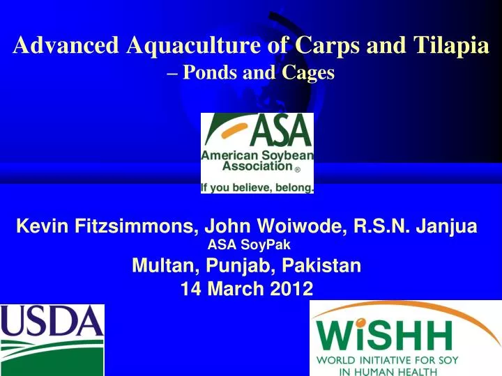 advanced aquaculture of carps and tilapia ponds and cages