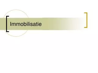 immobilisatie