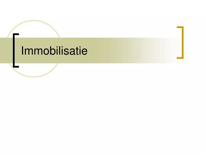 immobilisatie