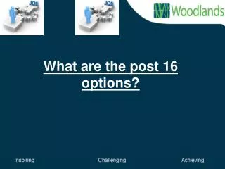What are the post 16 options?