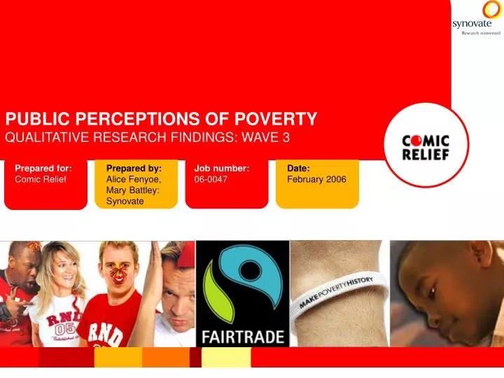 public perceptions of poverty qualitative research findings wave 3