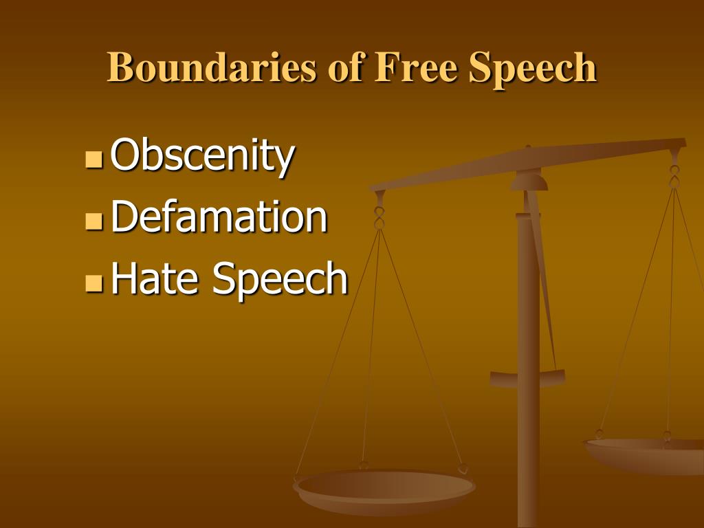 PPT - Boundaries of Free Speech PowerPoint Presentation, free download ...