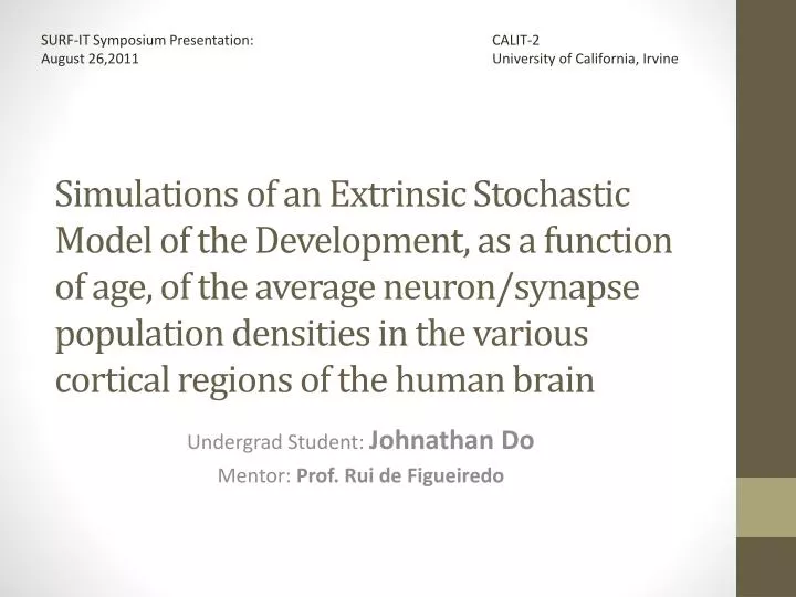 undergrad student johnathan do mentor prof rui de figueiredo