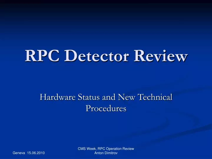 rpc detector review