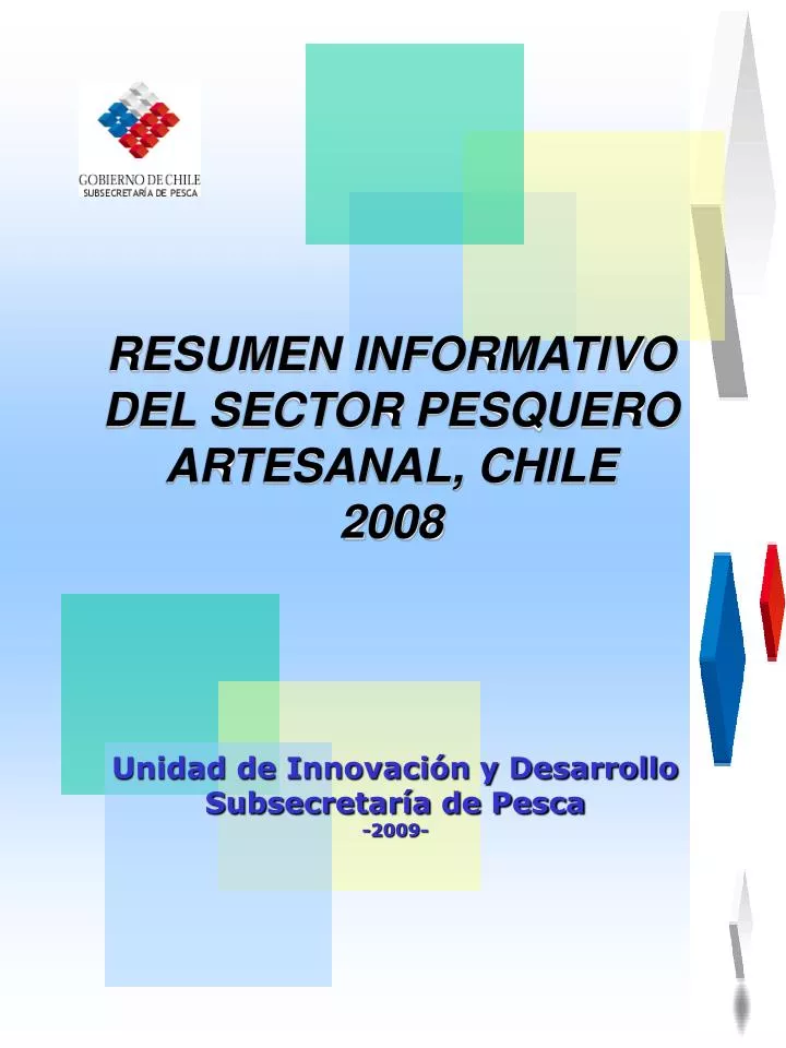 resumen informativo del sector pesquero artesanal chile 2008