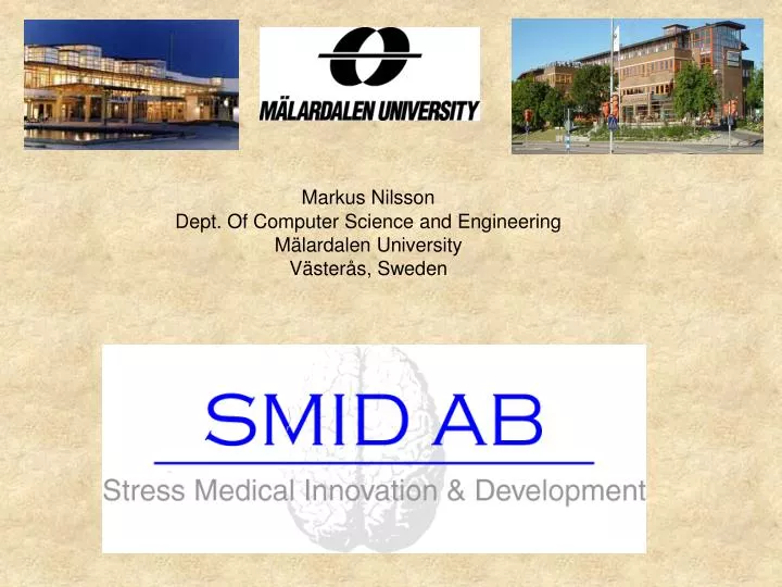 markus nilsson dept of computer science and engineering m lardalen university v ster s sweden