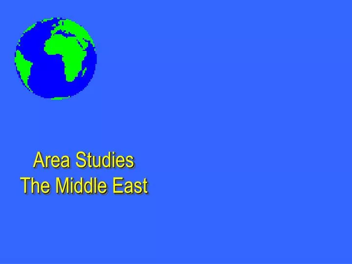 area studies the middle east