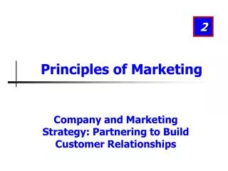 Principles of Marketing