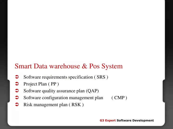 smart data warehouse pos system