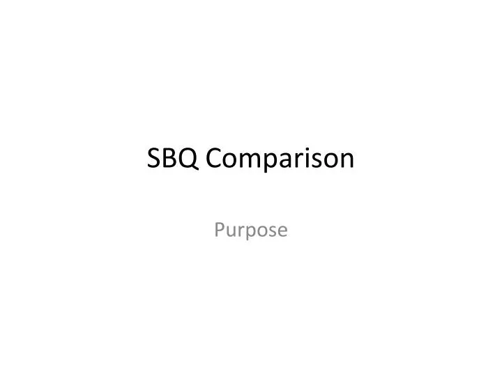 sbq comparison