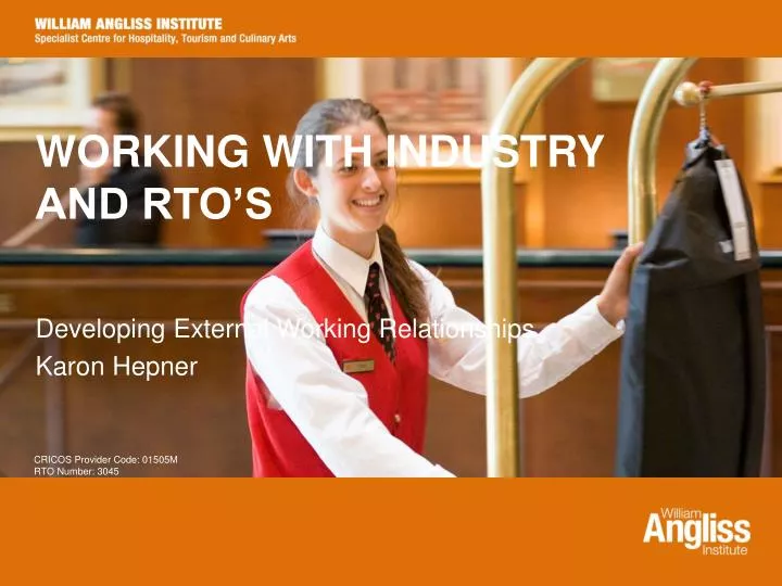 working with industry and rto s