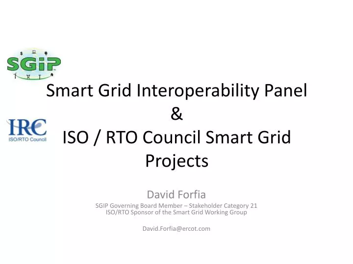 smart grid interoperability panel iso rto council smart grid projects