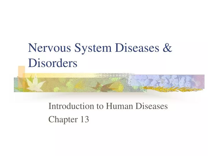 nervous system diseases disorders