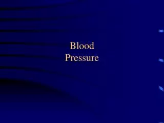 Blood Pressure