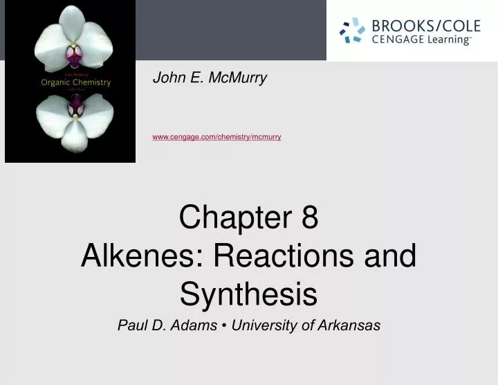 chapter 8 alkenes reactions and synthesis