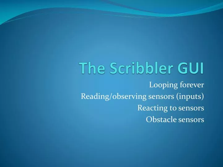 the scribbler gui