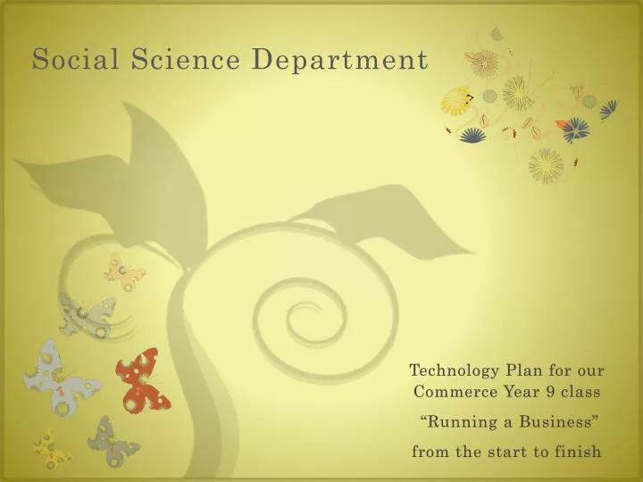 social science department