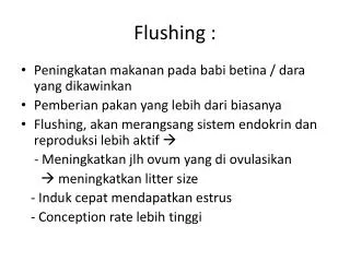 flushing