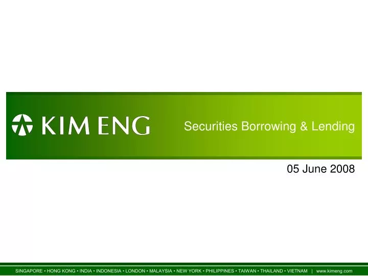 securities borrowing lending