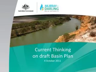 Current Thinking on draft Basin Plan