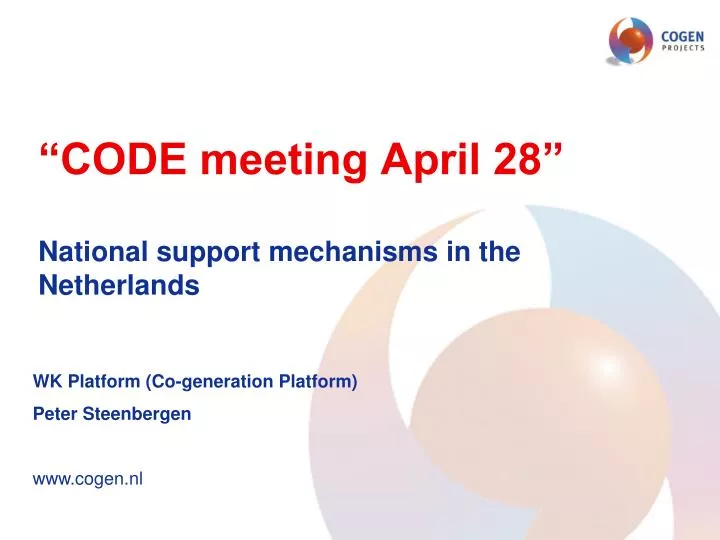 code meeting april 28