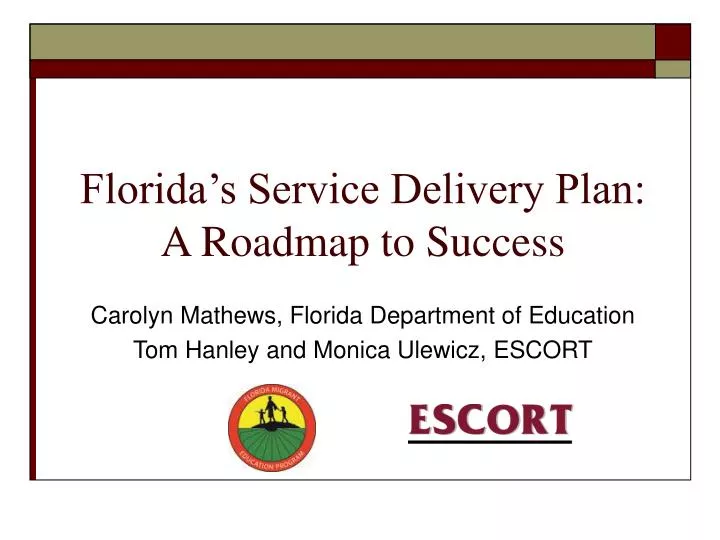 florida s service delivery plan a roadmap to success