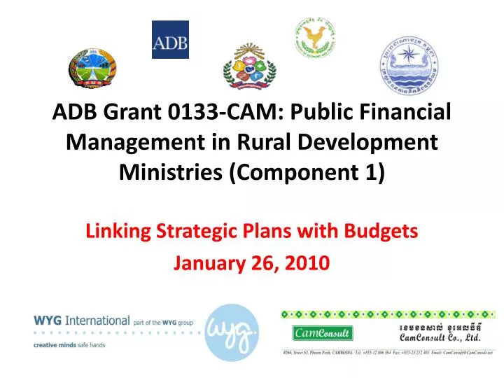 adb grant 0133 cam public financial management in rural development ministries component 1