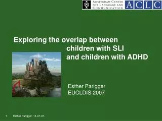 Exploring the overlap between 				children with SLI 				and children with ADHD