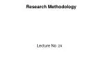 Research Methodology - slide 1