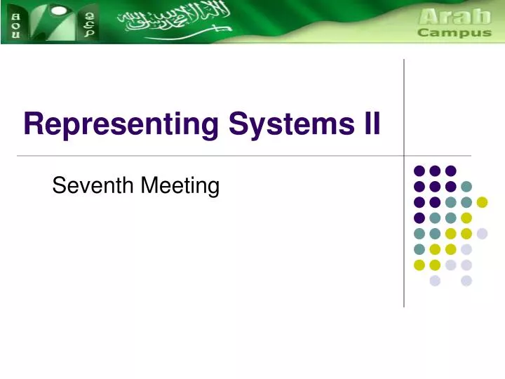 representing systems ii