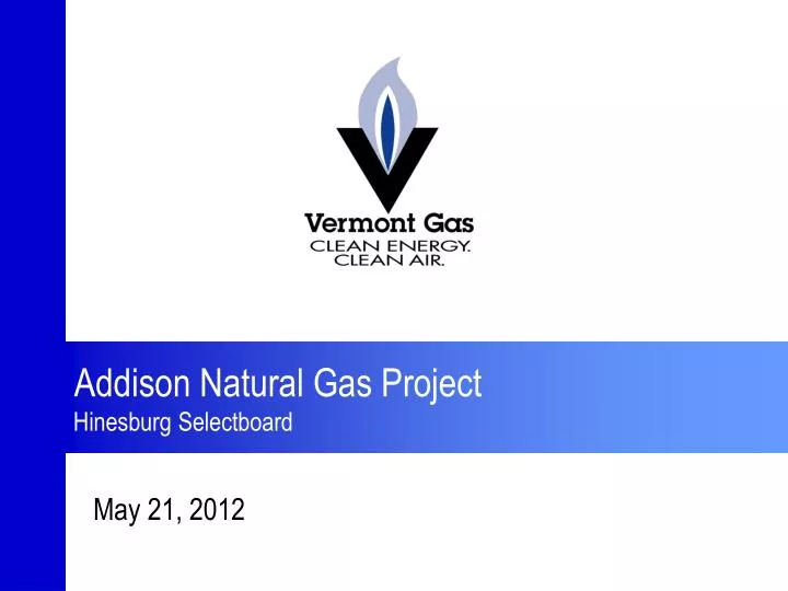 addison natural gas project hinesburg selectboard
