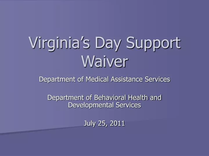 virginia s day support waiver