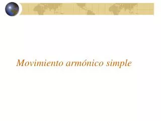 movimiento arm nico simple