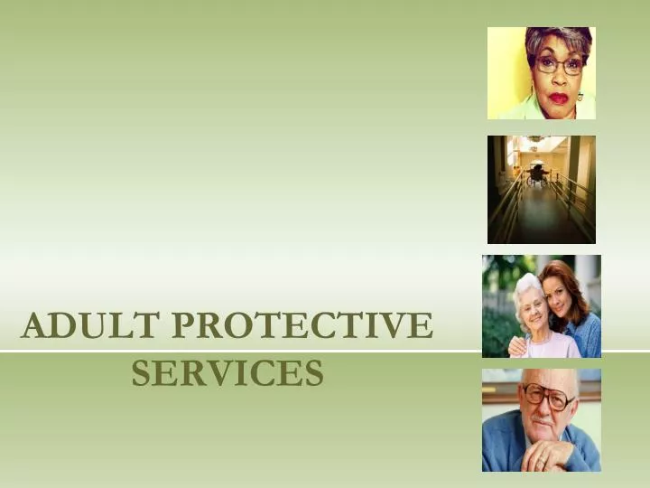adult protective services