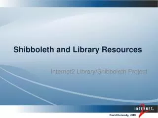 Shibboleth and Library Resources