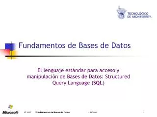 fundamentos de bases de datos