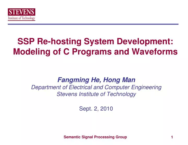 ssp re hosting system development modeling of c programs and waveforms