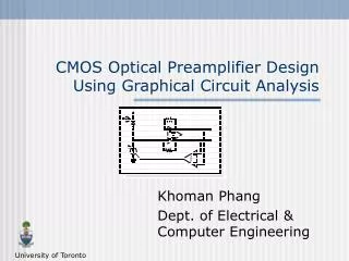 CMOS Optical Preamplifier Design Using Graphical Circuit Analysis