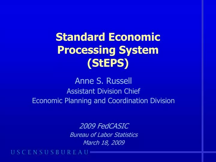 standard economic processing system steps