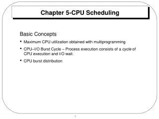 chapter 5 cpu scheduling