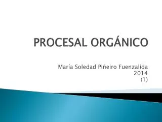 procesal org nico