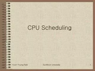 CPU Scheduling