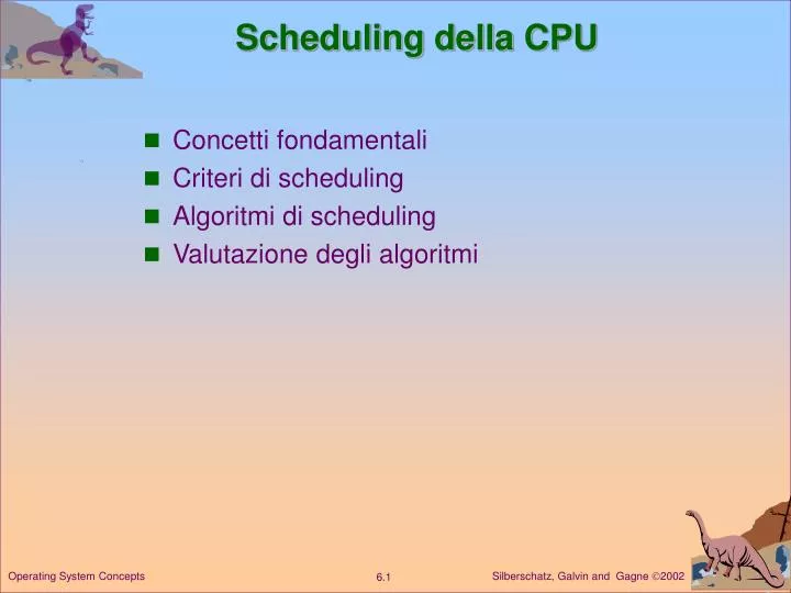 scheduling della cpu